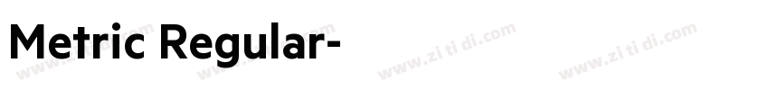 Metric Regular字体转换